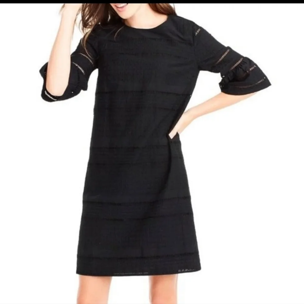 J.CREW Eyelet Flutter Sleeve Dress